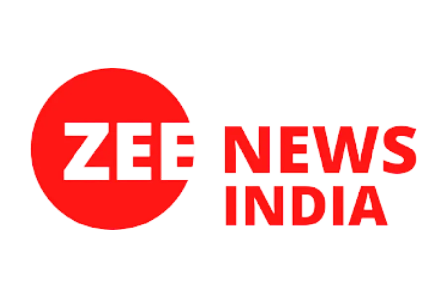 Zee News India Logo - Red Circle with Bold Text